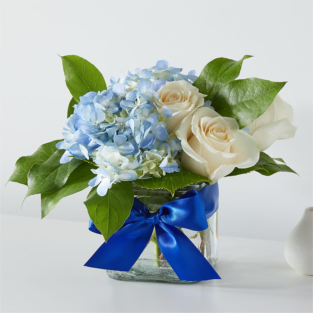 Sky Blue Delight Bouquet – ALWAYS & FOREVER FLORAL, Delbarton WV