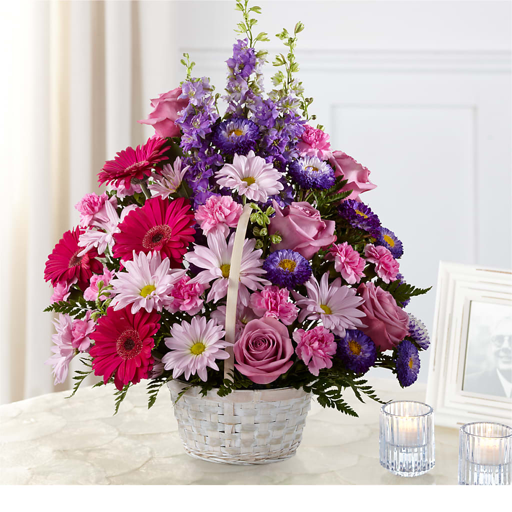 Pastel Peace Basket – ALWAYS & FOREVER FLORAL, Delbarton WV