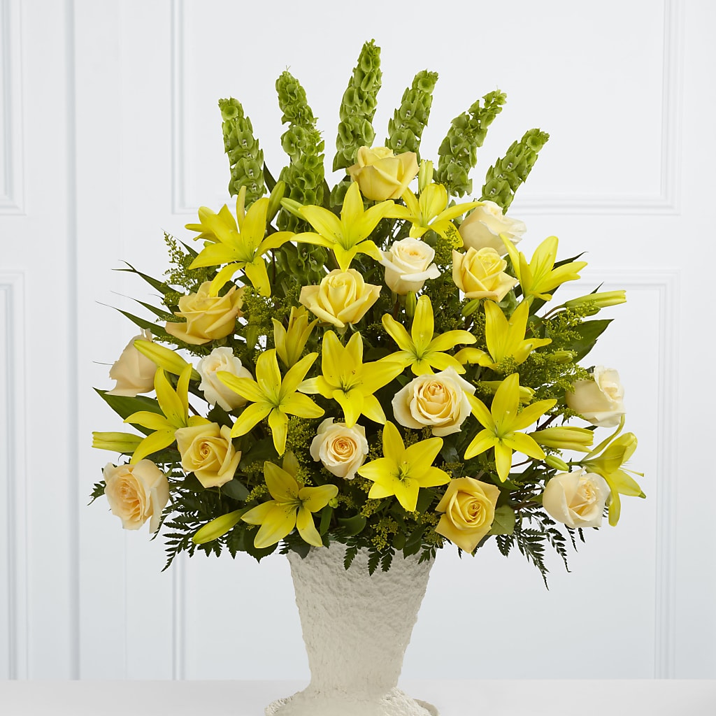 Golden Memories Arrangement – ALWAYS & FOREVER FLORAL, Delbarton WV