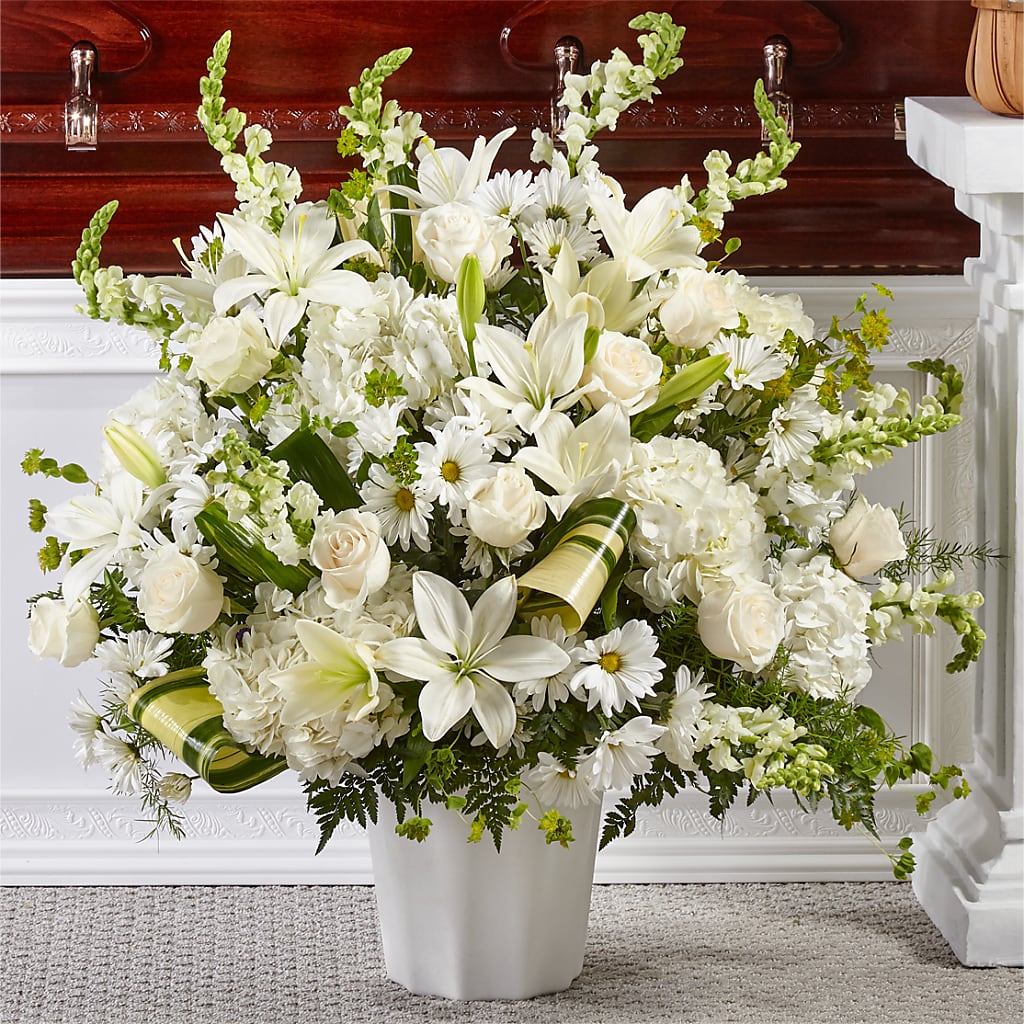 Thoughts of Tranquility Floor Basket – ALWAYS & FOREVER FLORAL, Delbarton WV
