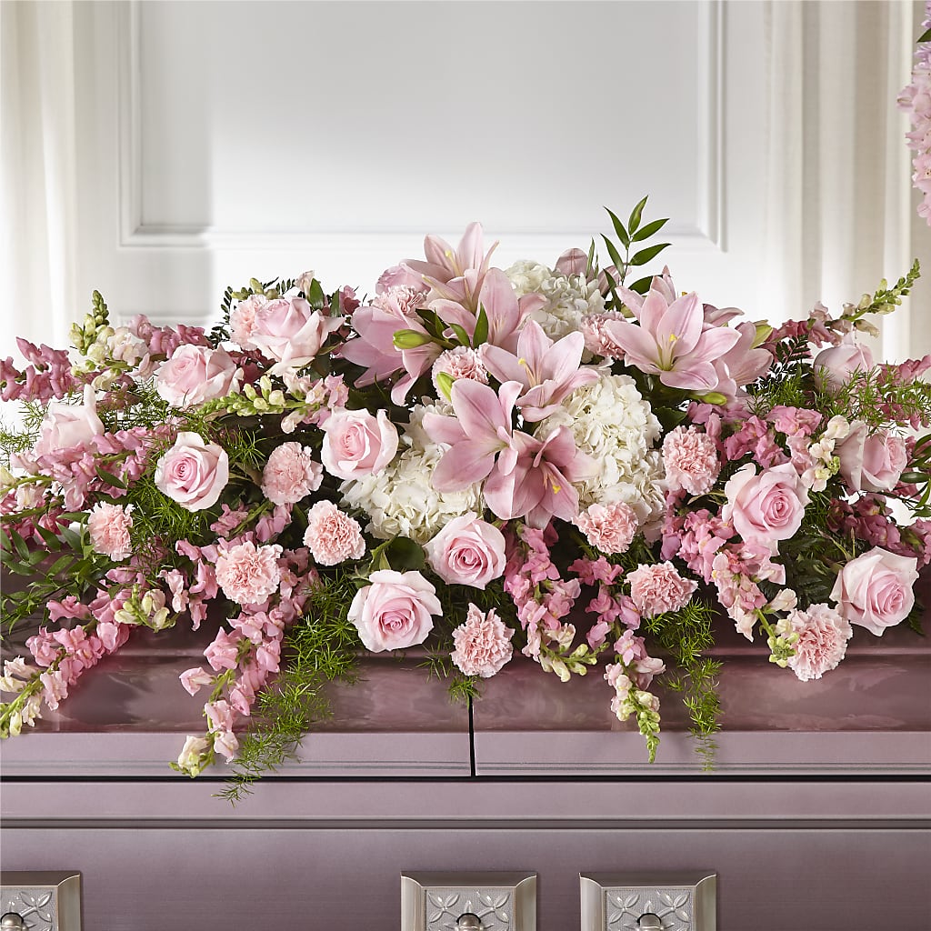 Life & Remembrance Casket Spray – ALWAYS & FOREVER FLORAL, Delbarton WV