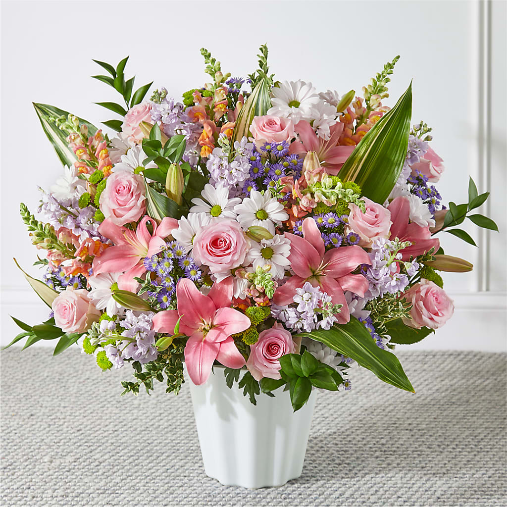 Abundant Compassion Floor Basket – ALWAYS & FOREVER FLORAL, Delbarton WV