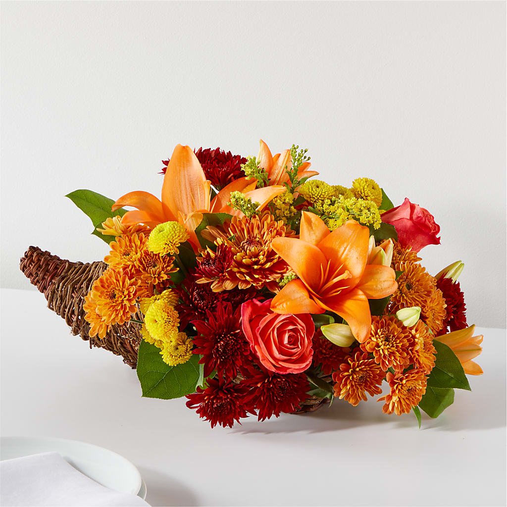 Bouquet of Blessings Cornucopia – ALWAYS & FOREVER FLORAL, Delbarton WV