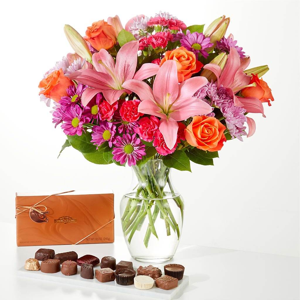 One and Only Bouquet and Chocolate Bundle – ALWAYS & FOREVER FLORAL, Delbarton WV