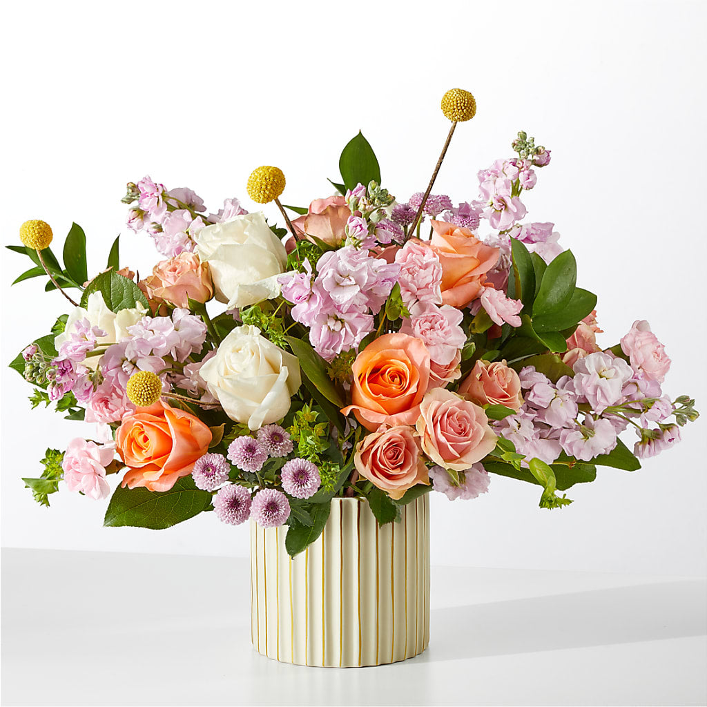 French Market Bouquet with Ivory Vase – ALWAYS & FOREVER FLORAL, Delbarton WV