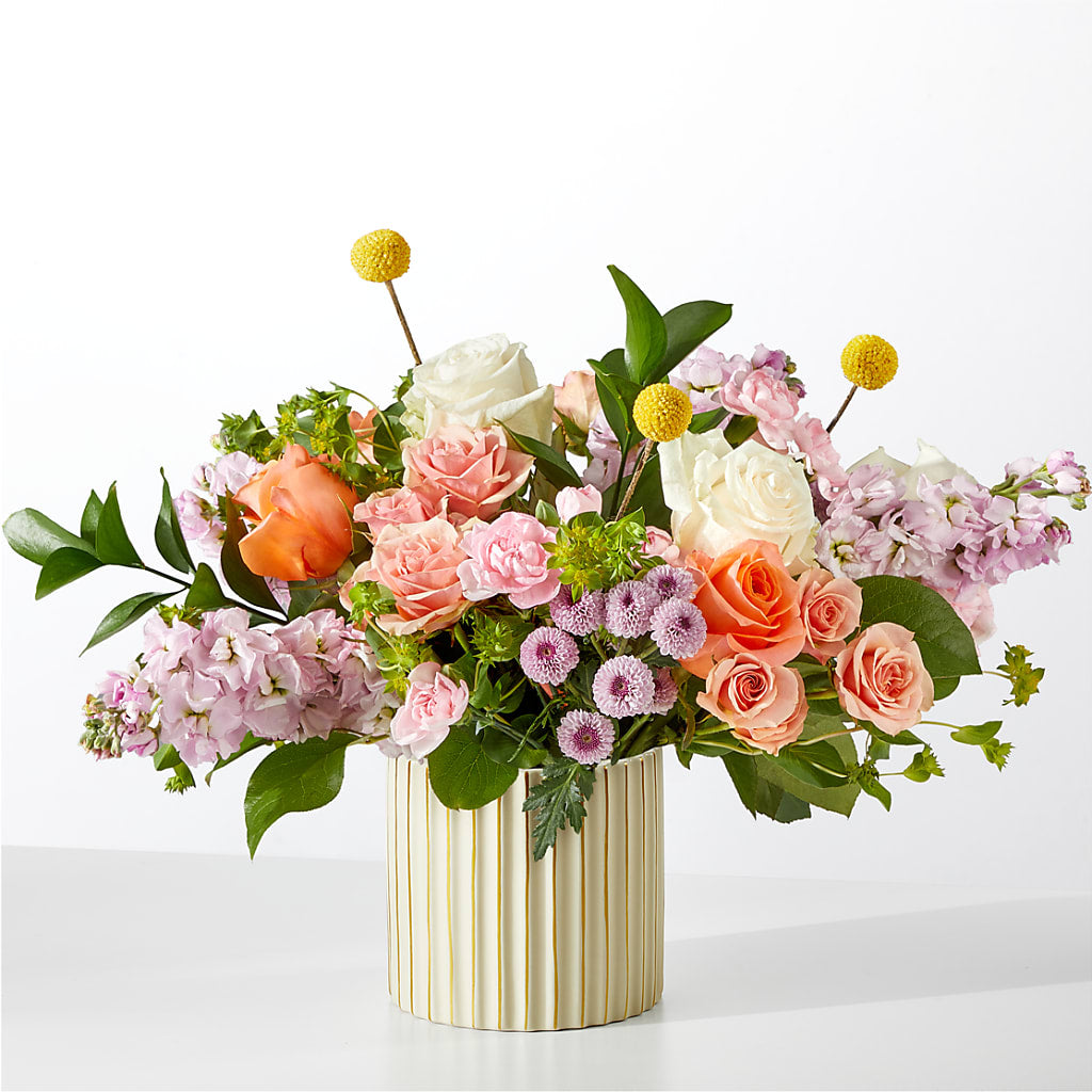 French Market Bouquet with Ivory Vase – ALWAYS & FOREVER FLORAL, Delbarton WV