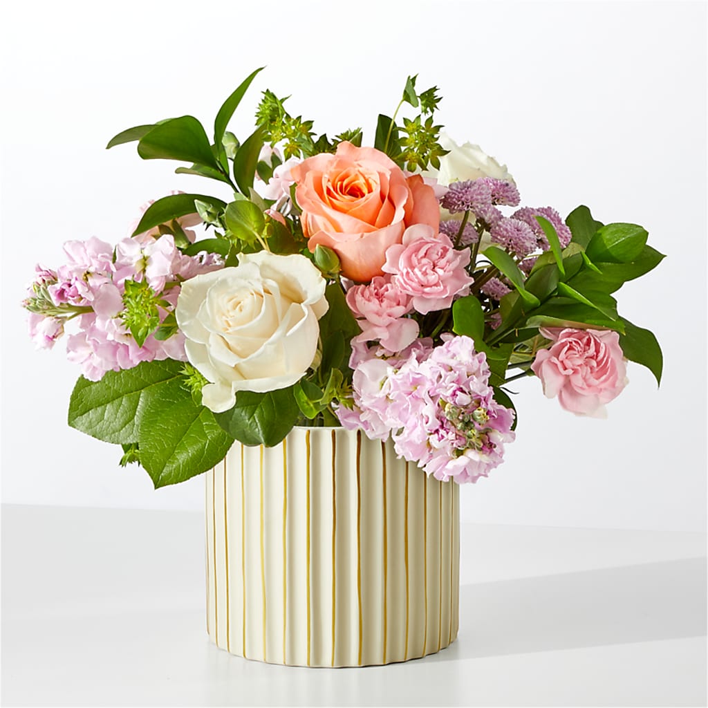 French Market Bouquet with Ivory Vase – ALWAYS & FOREVER FLORAL, Delbarton WV