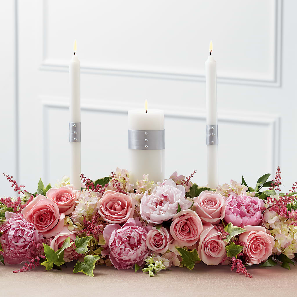 Worldwide Romance Unity Candle Arrangement – ALWAYS & FOREVER FLORAL, Delbarton WV