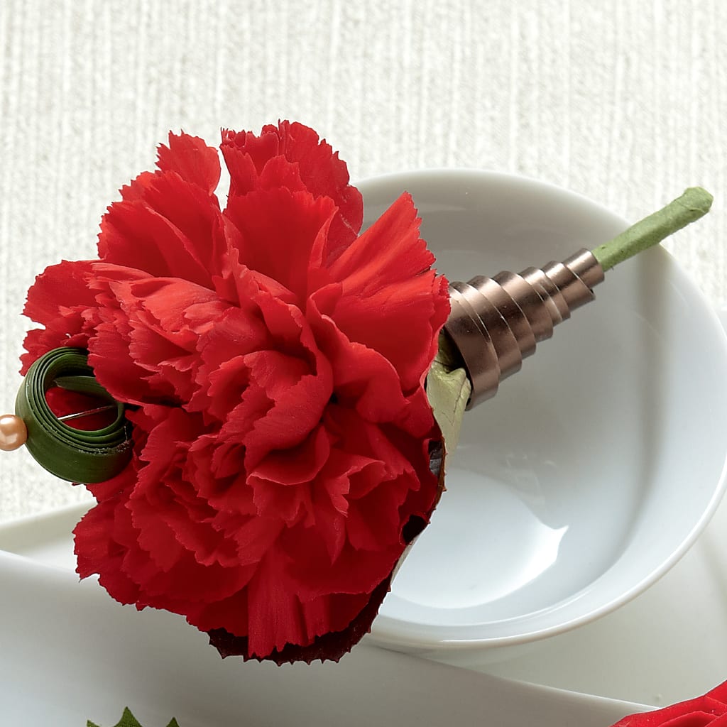 Red Carnation Boutonniere – ALWAYS & FOREVER FLORAL, Delbarton WV
