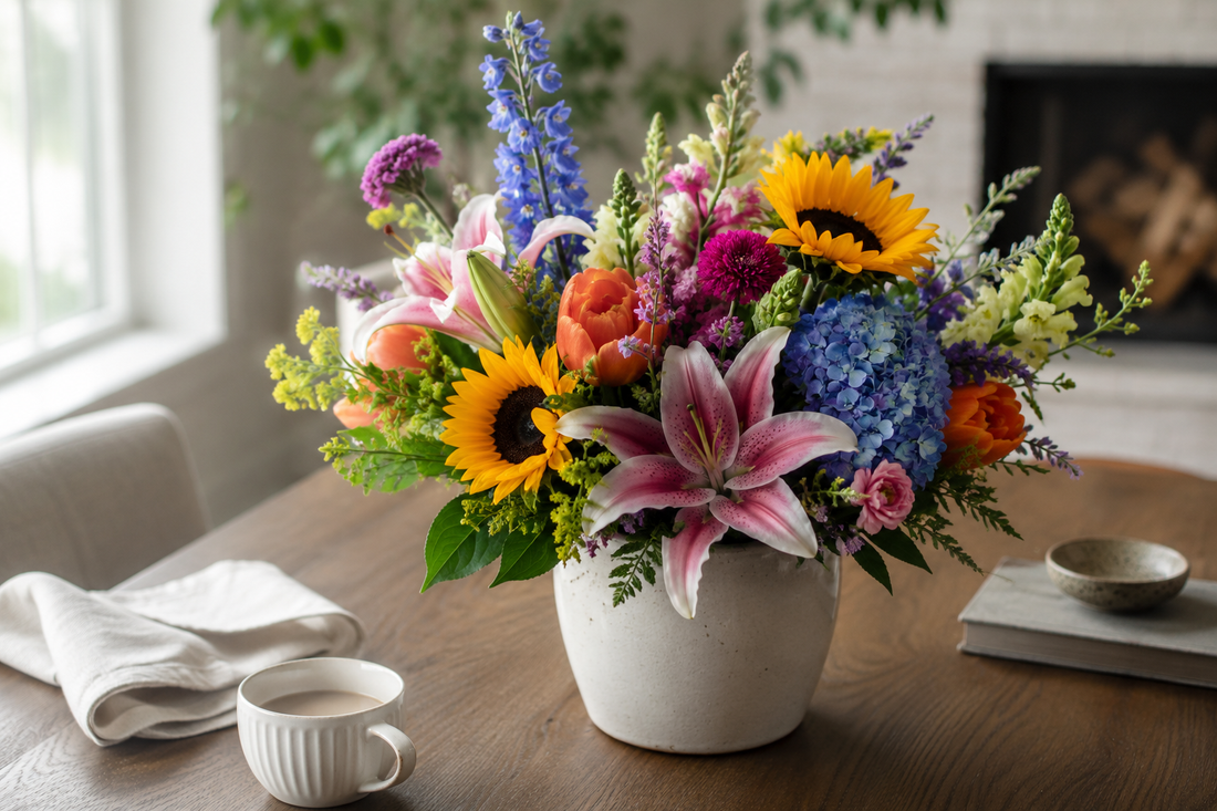 flower bouquets that don't have roses