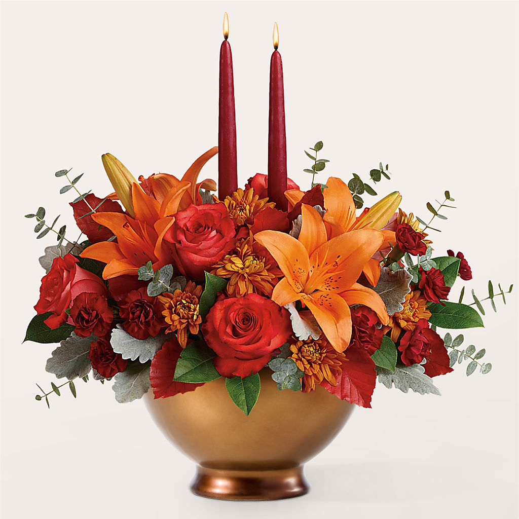 Fruits of Fall Centerpiece – ALWAYS & FOREVER FLORAL, Delbarton WV