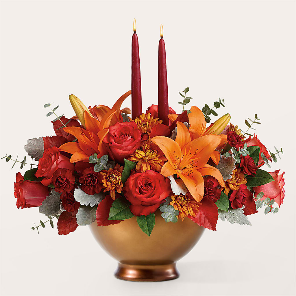 Fruits of Fall Centerpiece – ALWAYS & FOREVER FLORAL, Delbarton WV