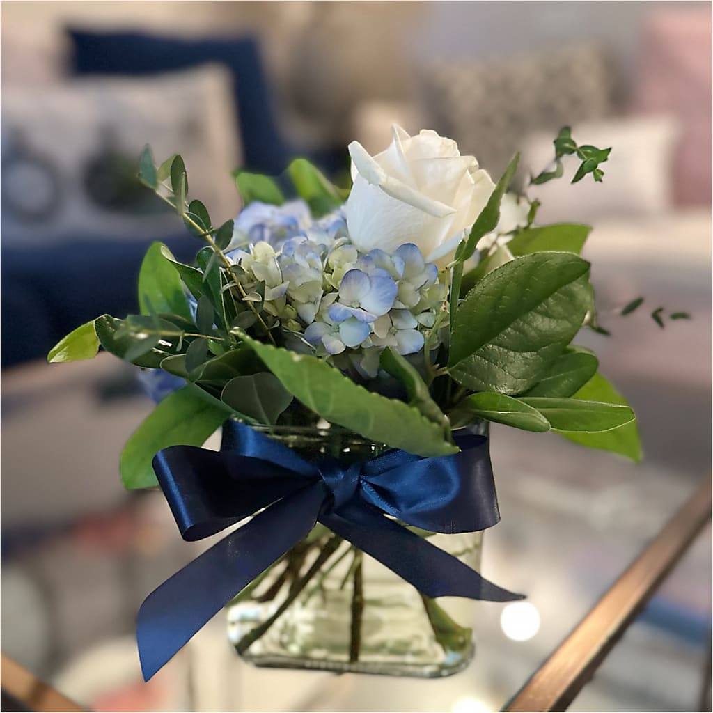 Sky Blue Delight Bouquet – ALWAYS & FOREVER FLORAL, Delbarton WV