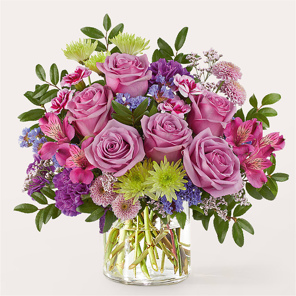Glass Half Full Bouquet – ALWAYS & FOREVER FLORAL, Delbarton WV