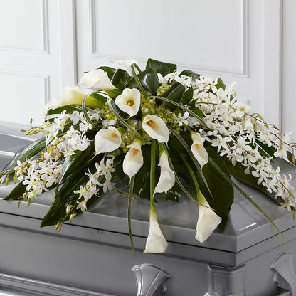 Angel Wings Casket Spray – ALWAYS & FOREVER FLORAL, Delbarton WV