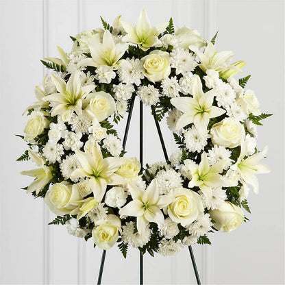 Treasured Tribute Wreath – ALWAYS & FOREVER FLORAL, Delbarton WV