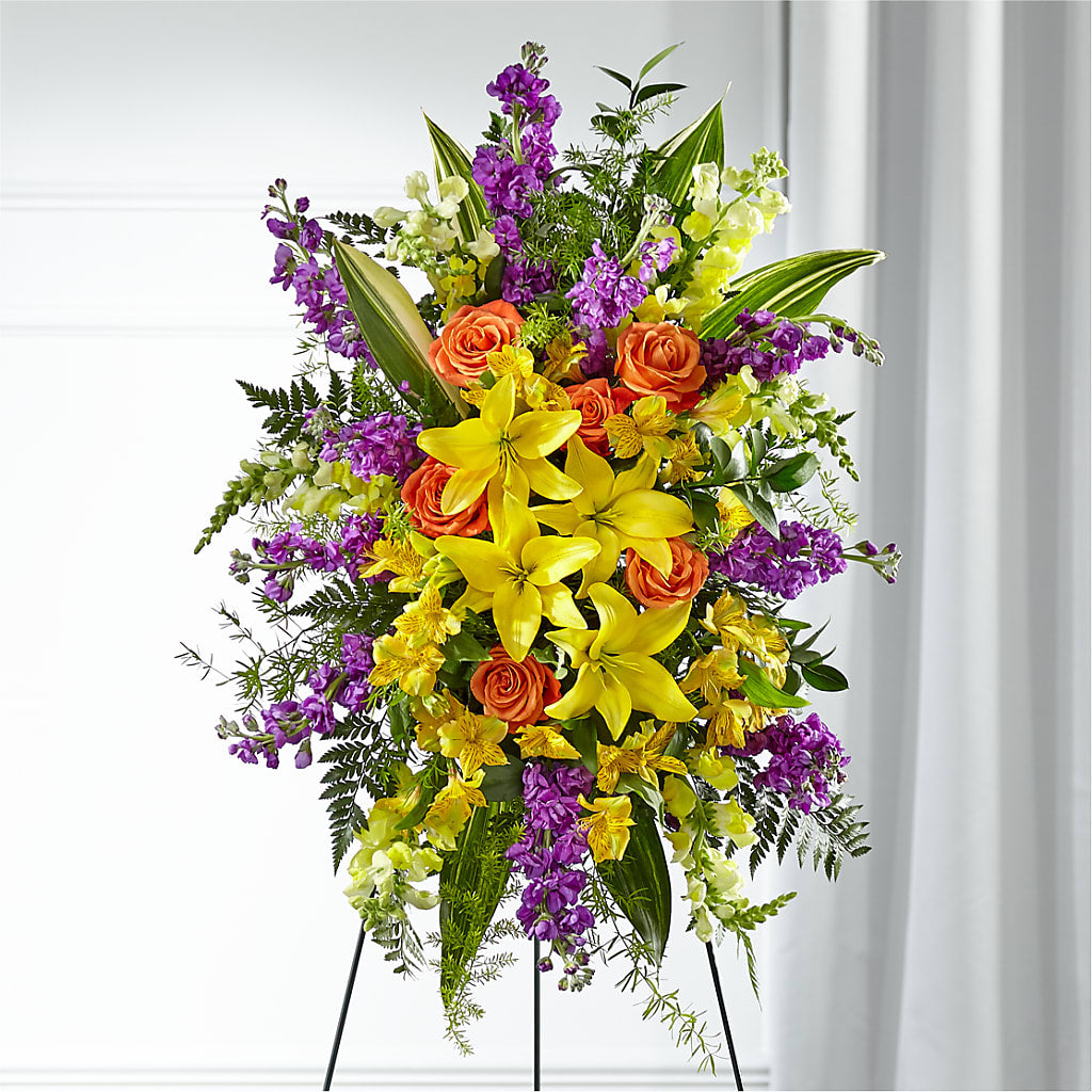 Thoughtful Prayers Standing Spray – ALWAYS & FOREVER FLORAL, Delbarton WV