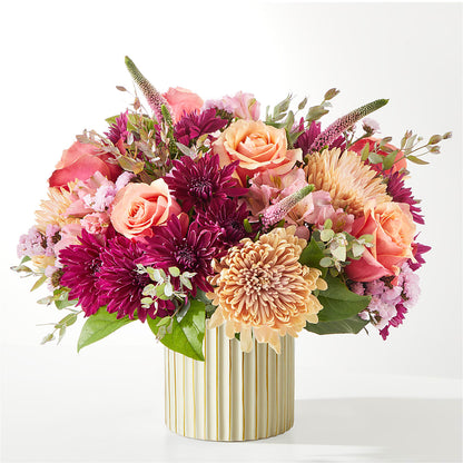 Berry Cobbler Bouquet with Ivory Vase – ALWAYS & FOREVER FLORAL, Delbarton WV