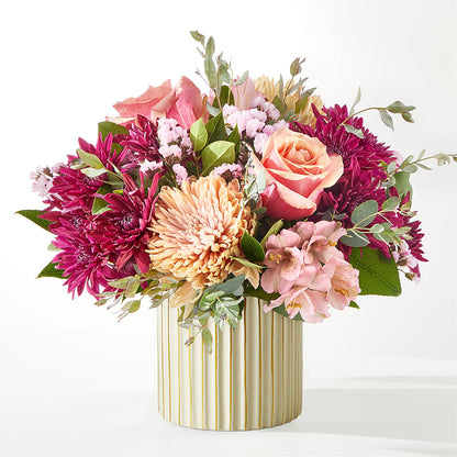 Berry Cobbler Bouquet with Ivory Vase – ALWAYS & FOREVER FLORAL, Delbarton WV
