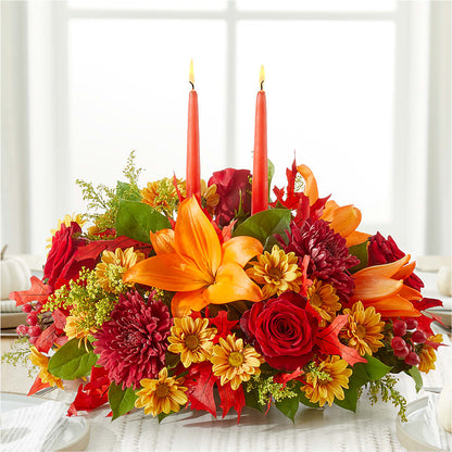Autumn's Embrace Centerpiece – ALWAYS & FOREVER FLORAL, Delbarton WV